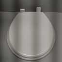 Mayfair Cassel Slow Close Toilet Seat, Easy Clean, Non Slip Premium Wood Seat, Easy Install, Made in USA, Round, White
