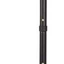 Lightweight Foldable Forearm Crutch, Aluminum Walking Stick,Height Adjustable, Ergonomic Handle with Comfortable Grip 2ZG-02BM (Black)