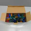 Joiedomi C6 LED Christmas String Lights, 150 Count Strawberry Christmas Trees Lights, 50.6FT Connectable Multicolor for Indoor Outdoor Holiday Party Decor, Green Wire