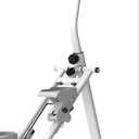 Stair Stepper for Home Vertical Climber, Foldable Full Body Exercise Aerobic Climbing Machines, Mountaineering Fitness Equipment with Adjustable Handles (White)
