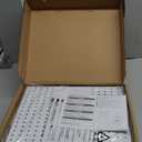 WALI Laptop Desk Mount for 17 inch Notebook, Adjustable Single Monitor Arm with Laptop Holder for 32 inch Screen, Laptops Stand with Ventilated Tray, Up to 22 lbs, (M00LP-W), White