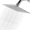 NearMoon Rain Shower Head, High Flow Stainless Steel Square Rainfall Shower, High Pressure Design, Awesome Shower Experience Even At Low Water Flow (6 Inch, Chrome Finish)