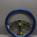 UNITED PACIFIC 88240 Steering Wheel, Blue, with Chrome Spokes, Lady