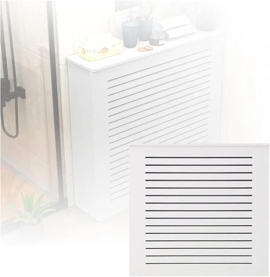 YIQIFLY Radiator Cover Shelf Heater Heating Cabinet Shelf, Portable White Heater Covers for Radiators for Home Living Room Bedroom Office Heating Decorative Cabinet (27.5" Lx27.5 Hx7.9 D)