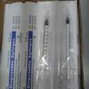 50 Pcs 1ml Syringes with Caps Oral Dispenser Individually Sterile Warpped for Medicine Dropper, Colostrum Collect Feeding Pets, Liquid