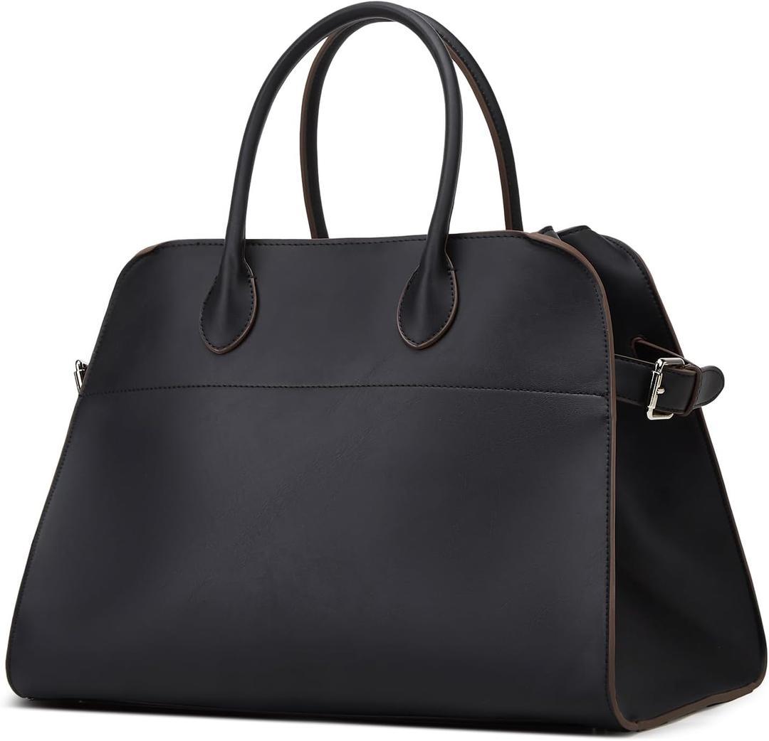 Leather Tote Bags Women Slouchy Large Tote Bag Top-handle Shoulder Bag Trendy Travel Work Bag PU Leather Purse Handbag 2026