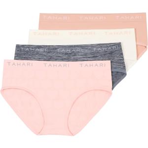 TAHARI Girls' 4-pack Girls Hipster Underwear Medium/8-10