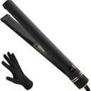 Hot Tools Pro Artist Black Gold Evolve Ionic Salon Hair Flat Iron | Long-Lasting Finish for Straightening Hair, (1 in)