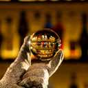 GLAZER mini, Clear Sphere Ice Mold, Ball Ice Cube Maker for Whiskey