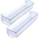 2 Pack RT18M6215SR Door Shelf 24in For Samsung Fridge Door Shelf Replacement DA63-08645A, RT18M6215SG RT18M6213SR Door Shelf Compatible With Samsung Door Shelf Bin, For Samsung RT18M6215WW RT18M6213SG