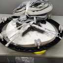 Foldable Baby Walker for Boys and Girls, 5-in-1 Baby Walker with Wheels, Adjustable Height Toddler Activity Walker with Music Tray, Detachable Seat and Mute Anti-Rollover Baby Walkers for 8-24 Months