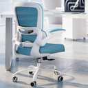 TRALT Office Chair - Ergonomic Desk Chair with Adjustable Lumbar Support, Mesh Computer Chair, Executive Chair for Home Office Comfortable Lumbar Support (1, Deep Blue)
