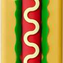 Kawaii Phone Cases Compatible with iPhone 12 Pro Max,Cute Cartoon Food Hot Dog Hamburger Women Girls 3D Soft Silicone Shockproof Cover for iPhone 12 Pro Max