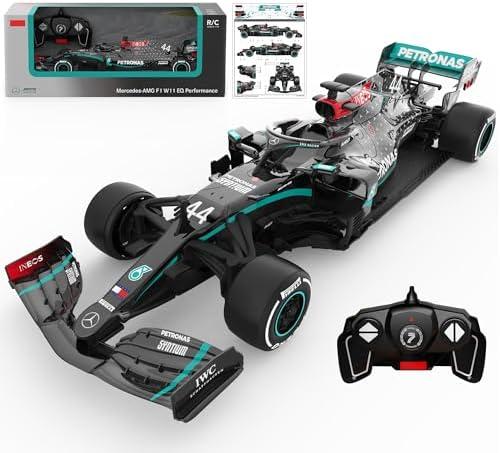 Voltz Toys Authentic Licensed 1:18 Mercedes-Benz F1 W11 Remote Control Car - F1 Collection RC car Series for Kids and Adults - 2.4GHz RC Car for Gift (1:18 Mercedes-Benz F1 W11)