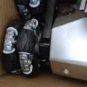 NQD Robot Dog Toy, 360Rotate Remote Control Robot Dog with Dancing & Sound FX, Remote Control Cars RC Stunt Robotic Dogs with LED Eyes, Electronic Pet Toys Gifts for Boys Kids Age 3-5 6-7 8-12 (Big, Silver)