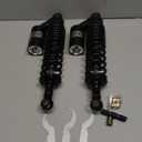 GZYF 13.5" 340mm Pair Universal Motorcycle Air Rear Shock Absorbers for HONDA for Suzuki for Yamaha for Kawasaki ATV Go Kart Quad Dirt Sport Bike,Black