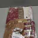 Santa Claus Snowman Christmas Dining Room Chair Back Cover Set of 6, Removable Washable Chair Protector for Home, Restaurant,Christmas Dinner Chairs Cover Decoration