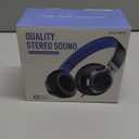 AILIHEN C8 Kids Headphones Wired, On-Ear Headphones with Microphone and Volume Control Foldable Corded Stereo 3.5mm Headset for School Teens Smartphones Chromebook Laptop Tablets Travel (Black Blue) (Medium)