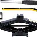 Scissor Jack for 4,400 lbs Auto Car Tire Jack Tool Kit for SUV and Auto Universal Car Emergency Kit with Lug Wrench