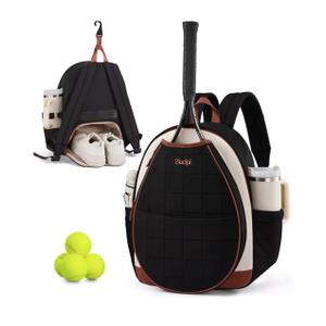 Sucipi Tennis Bags for Women, Quilted Tennis Racket Bag Backpack for Tennis Racquet, Pickleball Paddles, Badminton