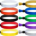 100 Pcs Cloth Event Wristband, Disposable Wristbands for Events, Colored Wristbands Events,for Lightweight Concert,Club Entrance Wrist Strap Party Wristband Event (Color : ASSORTED COLOR)