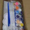 12 Sets Winter Ceramics to Paint Ready to Paint Your Own Ceramic Figurines Winter Painting Craft Snowman Penguin Gnome Paintable DIY Painting Kit for Unpainted Art Craft