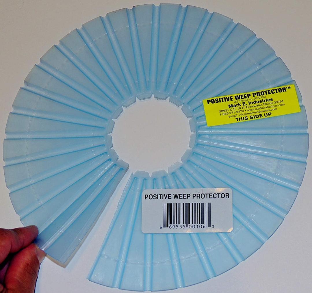 Positive Weep Hole Protector - Drain Weep Hole Protector