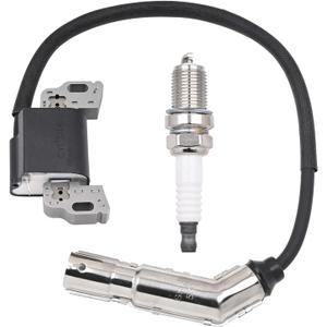 FitBest 595304 Ignition Coil Magneto Armature replace 799650 592841 795315 492341 fits Briggs and Stratton 17HP 17.5HP 19.5HP 20HP Intek OHV Engine Poulan Craftsman MTD Troy-Bilt Lawn Mower