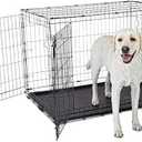 Animaze 2-Door Folding Dog Crate, 42.8" L x 28.7" W x 30.3" H