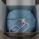 Bedtter Cooling Blankets for Hot Sleepers - Summer Blanket Thin Lightweight Breathable Soft Double Side with Bag for Travel, Cooling Comforter for Couch Sofa, Keep Cool for Night Sweats, Blue 50x60