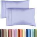 Queen Pillow Cases Set of 2 - Ultra Soft Hotel Quality Pillowcase Covers - Comfy, Cozy & Wrinkle Free - Shrinkage, Stain & Fade Resistant - Machine Washable Pillow Protectors - 2 Piece Set - Lavender