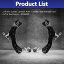 Control Arm, Lower w/Ball Joint Suspension Kit Compatible With Toyota Camry 2018-2023, Avalon 2019-2022, Lexus ES350 ES300H 2019-2023, ES250 2021-2023