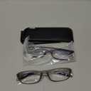 Flexible Reading Glasses Lightweight Slim Stylish Reader,Half Moon Round Frame Stylish Magnification for Men and Women, 2.25 Diopters