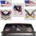 4 x 5Pcs 250th Anniversary USA Car Decal Sticker, USA Patriotic 4th of July 1776–2026 PET for Car, Truck, Window, Laptop, 250 Years American Independence Bumper Stickers (7.9 inches)
