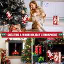 2025 Upgraded Climbing Santa Claus on Rope, Animated Electric Musical Christmas Ornament with 3 Modes, Secure Tree Hook & Reinforced White PVC Case, Heartwarming Holiday Decoration Gift