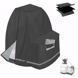 XCZ Sand Filter Pump Cover. Winter Insulated Cover. With Sherpa Lining. Suitable for 12-16in Sand Filter Pumps. Black