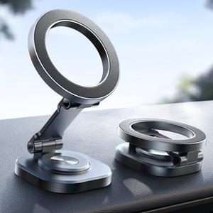 JOYROOM MagSafe Car Mount, 360 Rotation & Strong Magnet, All-Metal Ultra Magnetic Phone Holder, Fits iPhone 16/16 Pro/16 Pro Max 15 & MagSafe Case, Space Gray