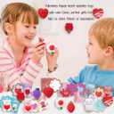 28 PCS Valentine's Day Cards Gifts for Kids with Stress Relief Squeeze Toys, Valentine's Day School Classroom Prizes, Valentine Exchange Gift, Kids Valentine Party Favors