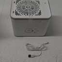 BLACK+DECKER Desktop Air Cooler, Personal Portable Fan with 3-Speeds, Evaporative Air Cooler with 0.5L Water Tank, Air Cooler Fan for Desk, Home, Office, Bedroom, and more, BDMC10, White/Gray