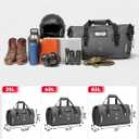 KEMIMOTO Waterproof Motorcycle Dry Bag – Duffle Tail Bag Soft Luggage, 40L Large Capacity with 4 Quick-Release Straps, Dustproof for Touring, Adventure, Motorcycling & Camping Grey, 40L