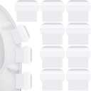 Yookeer 9 Pcs Toilet Seat Lifter Handle Toilet Lid Cover Lifter Seat Holder Avoid Touching Lift Tools Bathroom Accessories for Bathroom, Home Travel Office Hotel, White(Oval Style)