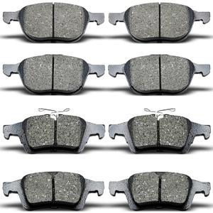 D1044 D1564 8pcs Front Rear Ceramic Brake Pads Sets Fit For 2013 2014 2015 2016 For Ford Escape,2013 2014 2015 2016 2017 For Ford C-Max