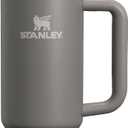 STANLEY Quencher H2.0 Tumbler with Handle and Straw 30 oz | Flowstate 3-Position Lid | Cup Holder Compatible for Travel | Insulated Stainless Steel Cup | BPA-Free | Stone
