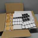 20 Pack 4 oz Square Glass Spice Jars with Lids and Labels  Airtight Small Seasoning Containers Set, Clear Glass Storage Jars for Seasoning, Spices, Kitchen Pantry Organization