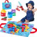hahaland Montessori Toys for 1 Year Old - 10 in 1 Cloth Toddler Fishing Game with Stacking Cups, Baby Toy 12-18 Months One Year Old Boy Birthday Gift, Toddler Toys for 1 2 Year Old Boy Girl Gifts