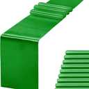 10 Pack Green Table Runner 12 X 108 Inch Silk Table Runner for Party,Wedding, Birthday, Banquets,Decoration