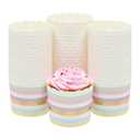 43-Pack Pastel Cupcake Liners - Large Paper Baking Cups for Birthdays, Home Baking, Bake Sales, Bridal Showers (2.2 In)