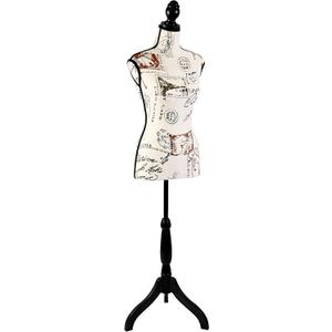 SereneLife Female Torso Mannequin Display - Sturdy and Durable, Adjustable Dress Form (52-64"), Lightweight, Easy-to-Assemble, Stable Tripod Stand, Smooth Surface for Retail Clothing Display