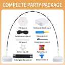 JOYYPOP Balloon Arch Kit, 10ft Wide & 9ft Tall Adjustable Balloon Arch Stand with Base Frame Garden Arbors for Graduation Wedding Birthday Baby Shower Party Supplies Photo Backdrop Decoration