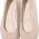 Shupua Flats for Women Round Toe Flat Shoes Dressy Black Ballet Flats Comfortable Womens Dress Shoes Ballerina Flats for Work, 40